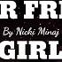 Super Freaky Girl Nicki Minaj Lyrics Fre Akak